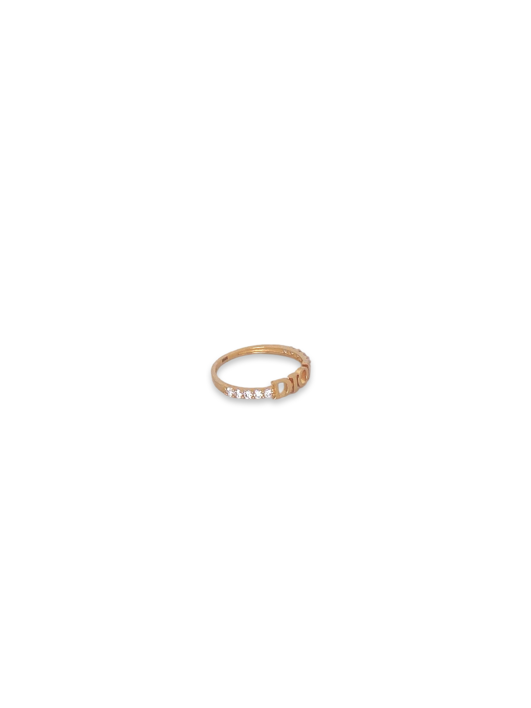 22K Gold CZ Designer Ladies Ring
