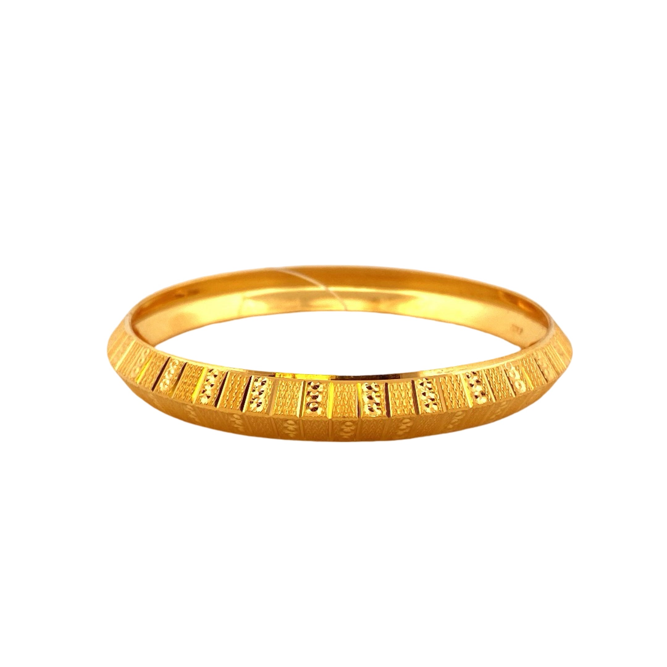 22K Gold Designer Men's Kara