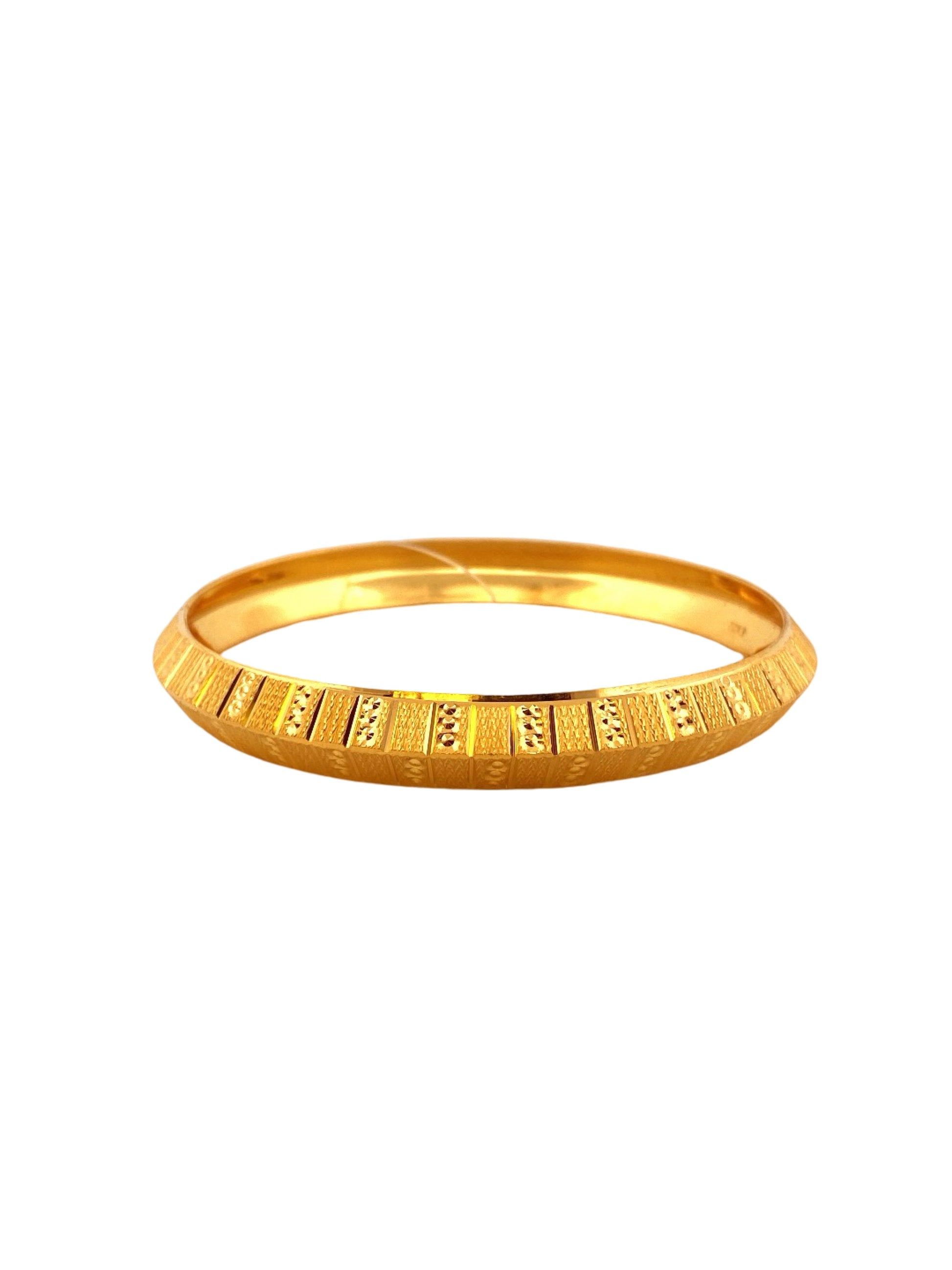 22K Gold Designer Men's Kara