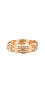 22K Gold Two-tone Designer 2 Pieces Set Of Bangles