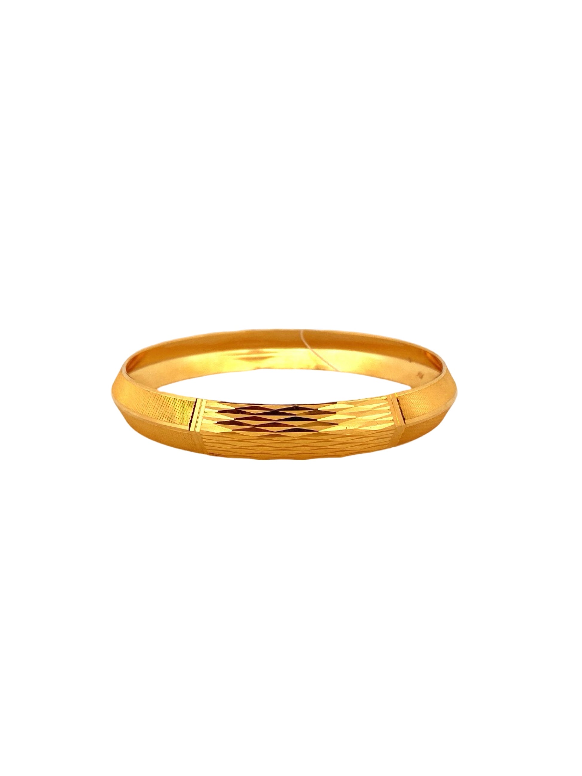 22K Gold Designer Men's Kara