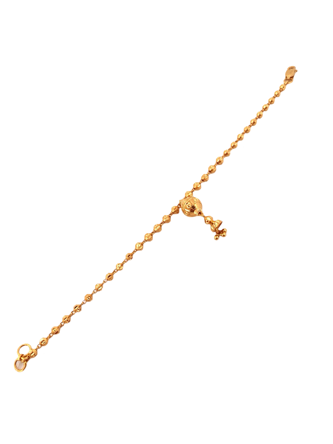 22K Gold Beads Designer Ladies Bracelet