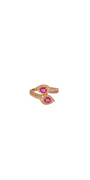 22K Gold Pink Designer Ladies Ring