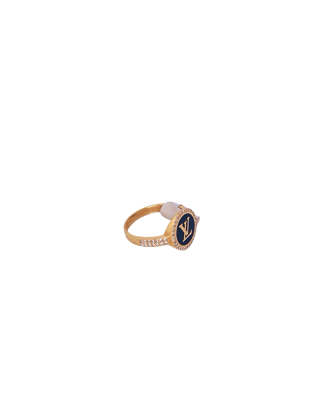 21K Gold CZ Designer Ladies Ring