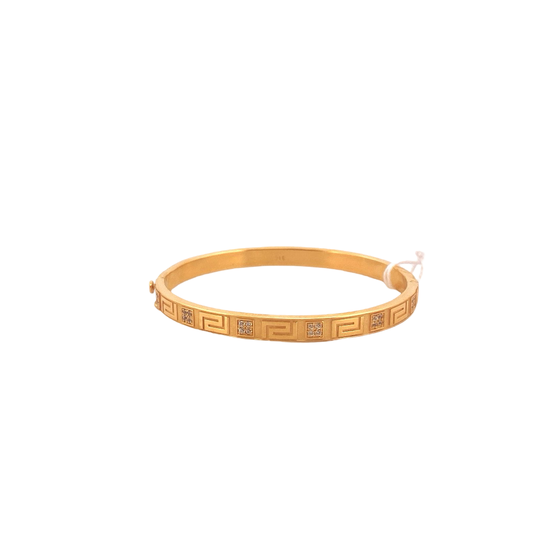 22K Gold CZ Designer Ladies Bracelet