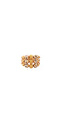 22K Gold Tri-tone Designer Ladies Ring