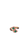 22K Gold Multi-colour CZ Designer Ladies Ring