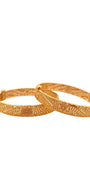 22K Gold Designer 2 Pieces Set Of Ladies Screw Bangles