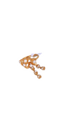 22K Gold CZ Designer Ladies Ring