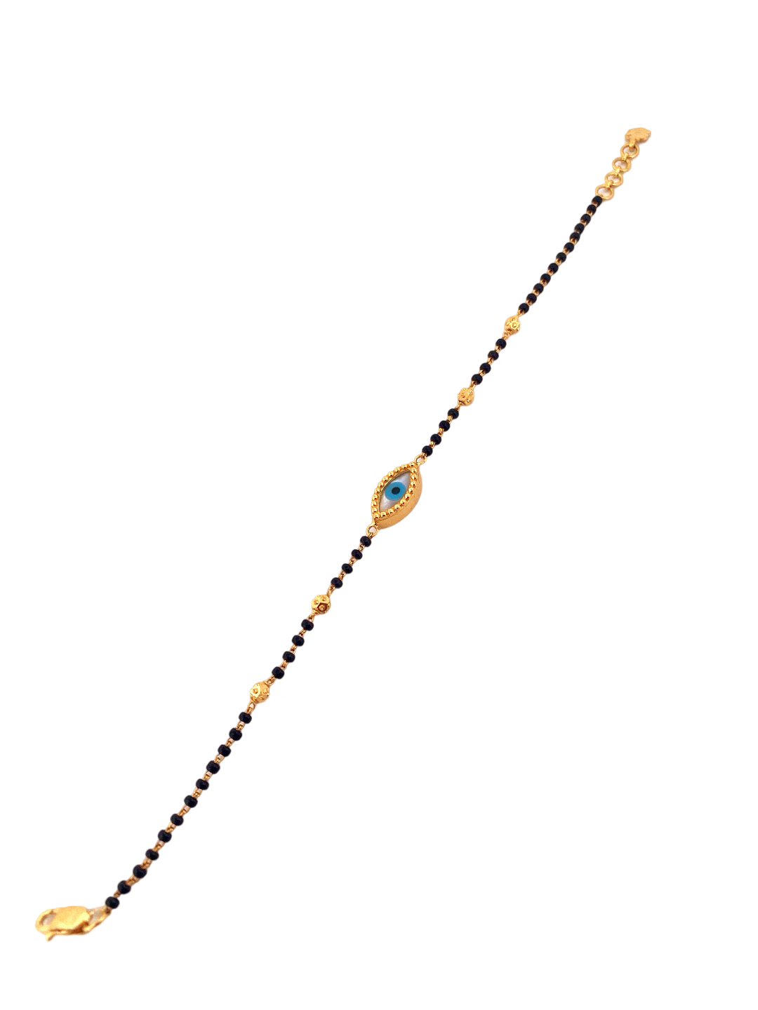 22K Gold Evil Eye Designer Ladies Bracelet