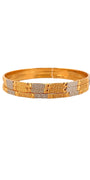 22K Gold Two-tone Designer 3 Pieces Set Of Ladies Bangles