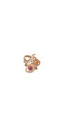 22K Gold CZ Designer Ladies Ring