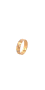 22K Gold Two-tone Designer Band