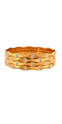 22K Gold Two-tone Designer 4 Pieces Set Of Ladies Bangles