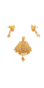 22K Gold Designer Pendant Set