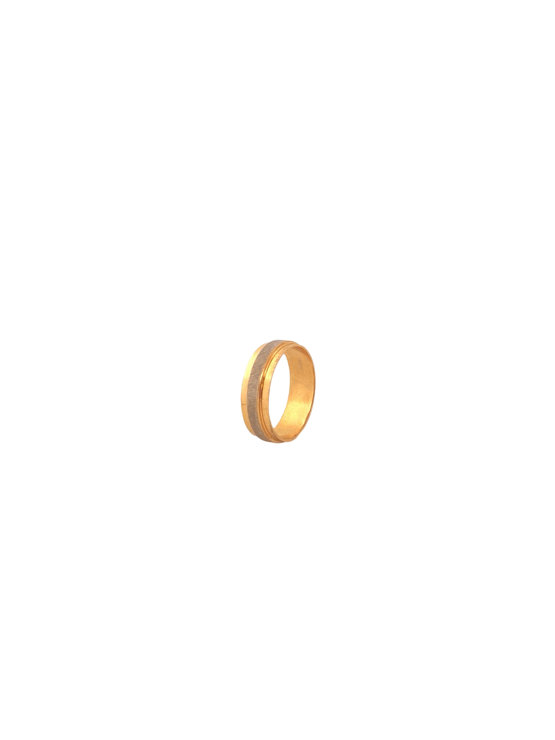 22K Gold Two-tone Designer Band