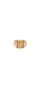 22K Gold Two-tone Designer Ladies Ring