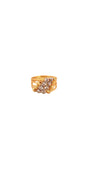 22K Gold Two-tone Designer Ladies Ring