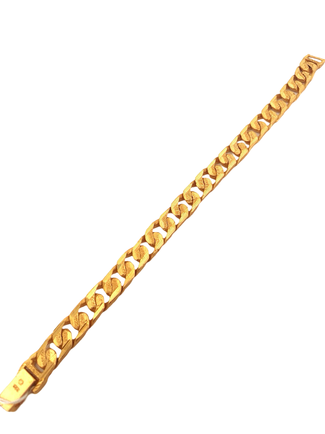 22K Gold Cuban Link Designer Men's Bracelet