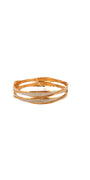 22K Gold Two-tone Designer 2 Pieces Set Of Bangles