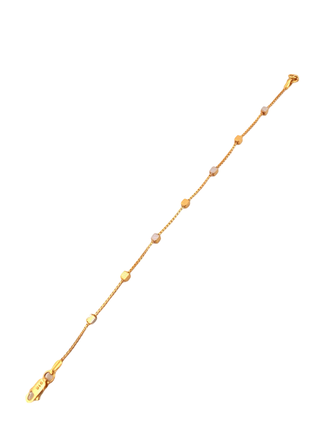 22K Gold Two-tone Designer Ladies Bracelet