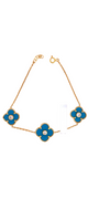 22K Gold CZ Flower Designer Ladies Bracelet