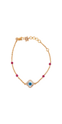 22K Gold Evil Eye CZ Designer Ladies Bracelet