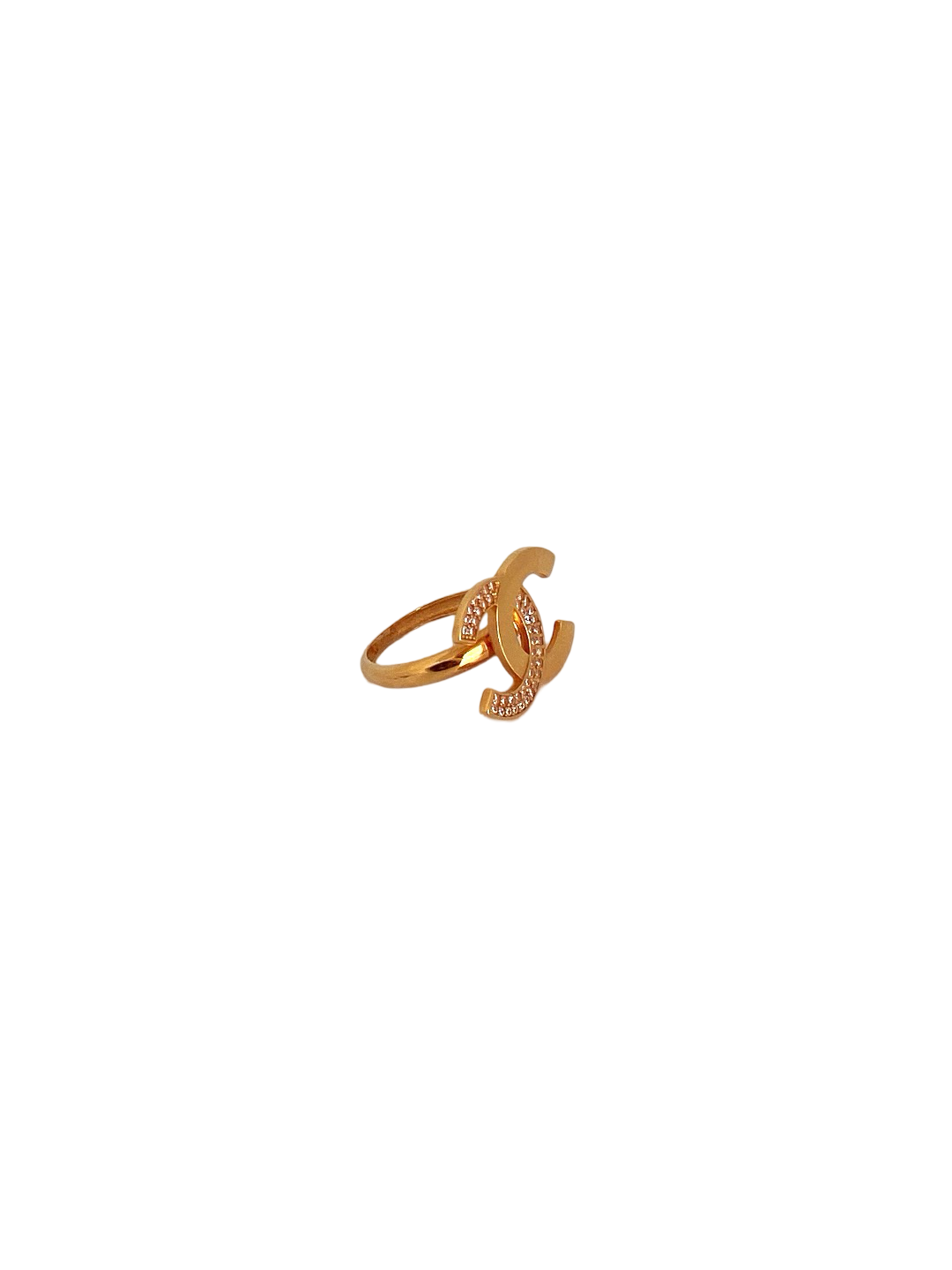 22K Gold CZ Designer Ladies Ring