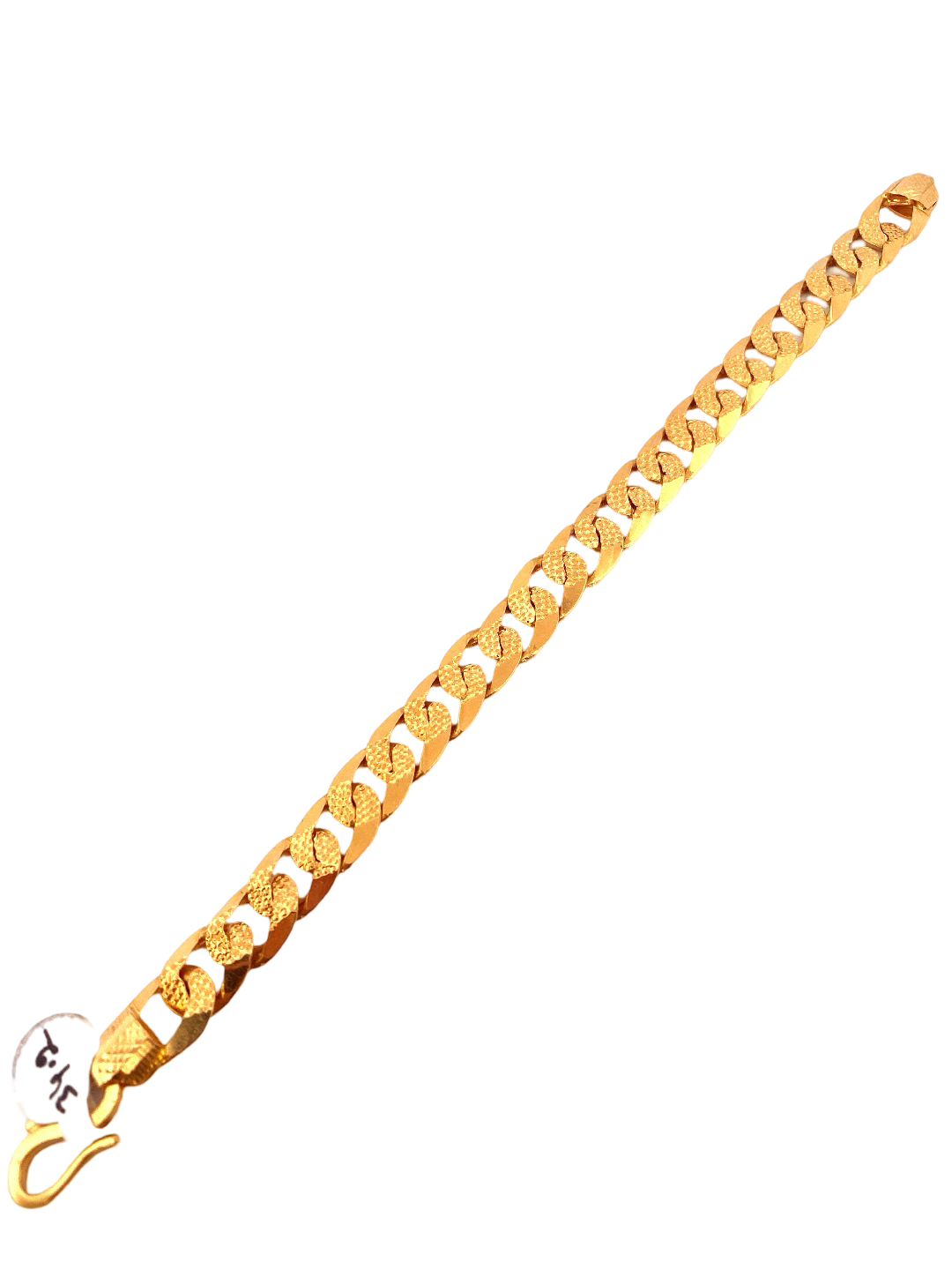 22K Gold Cuban Link Designer Men's Bracelet