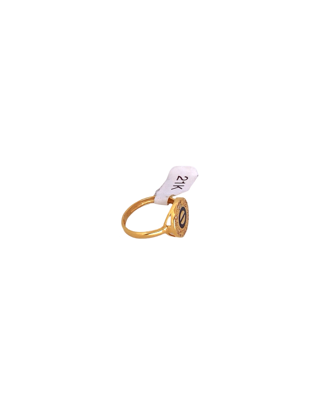 21K Gold CZ Designer Ladies Ring