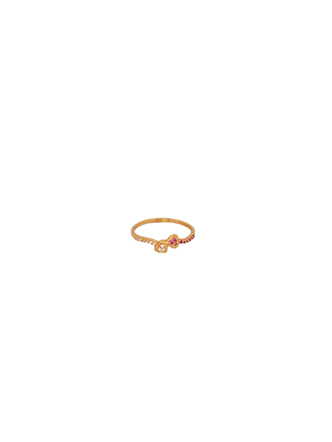 22K Gold CZ Designer Ladies Ring