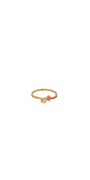 22K Gold CZ Designer Ladies Ring