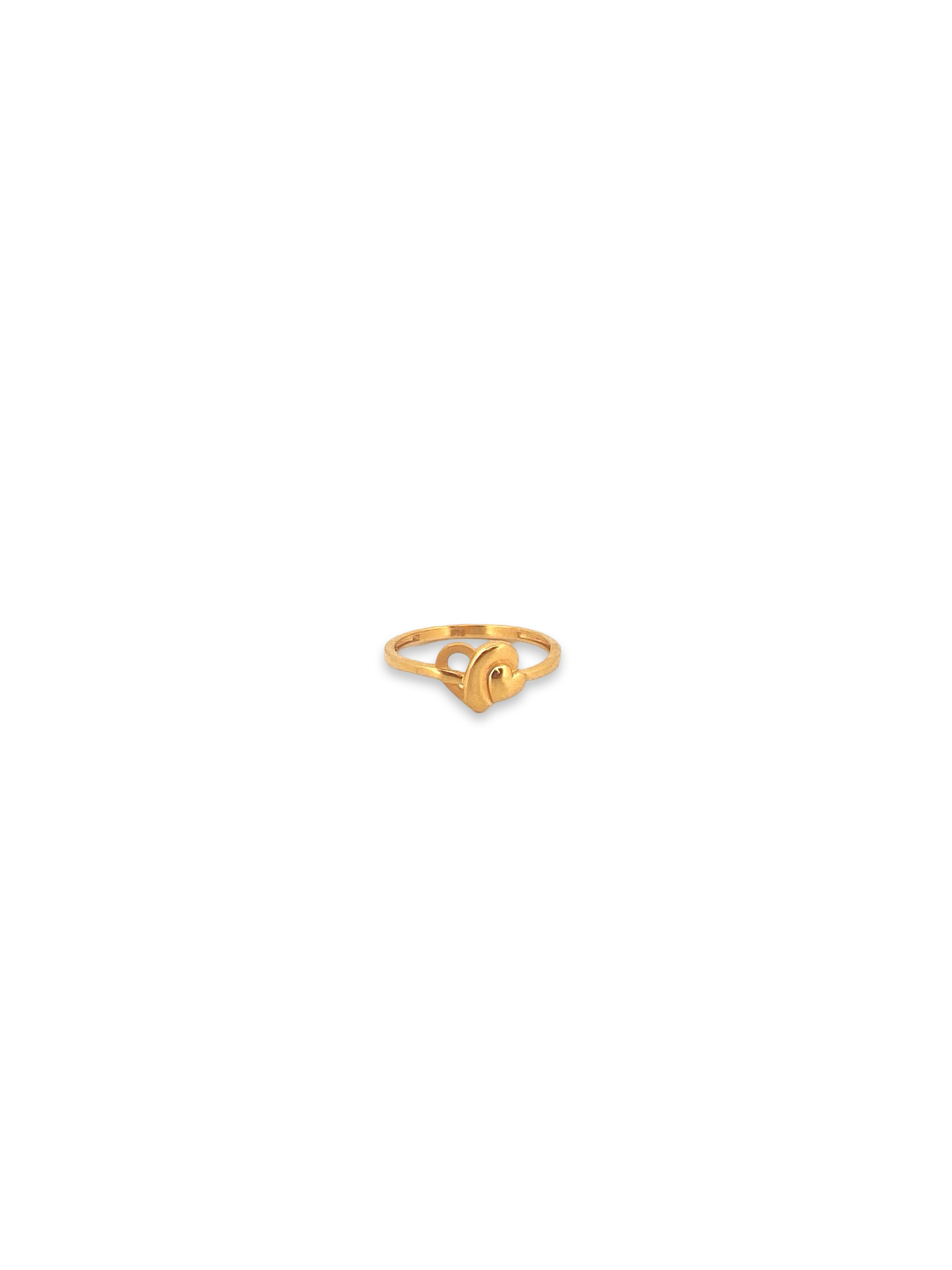 22K Gold Heart Designer Ladies Ring