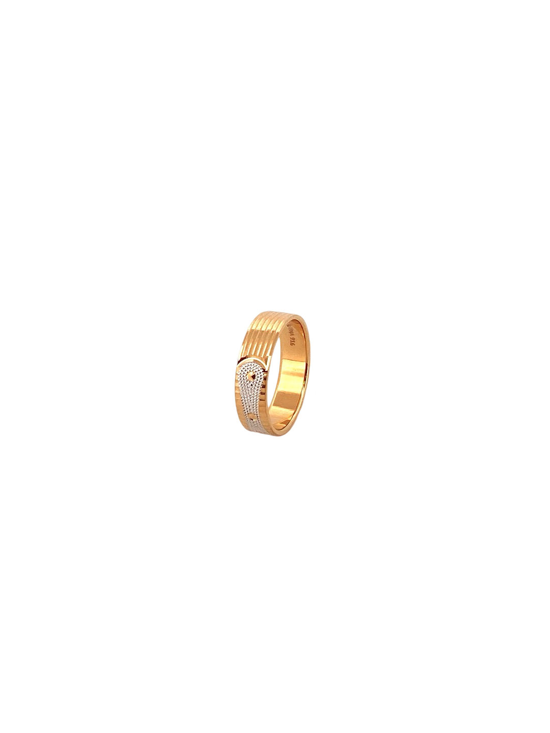 22K Gold Two-tone Designer Band