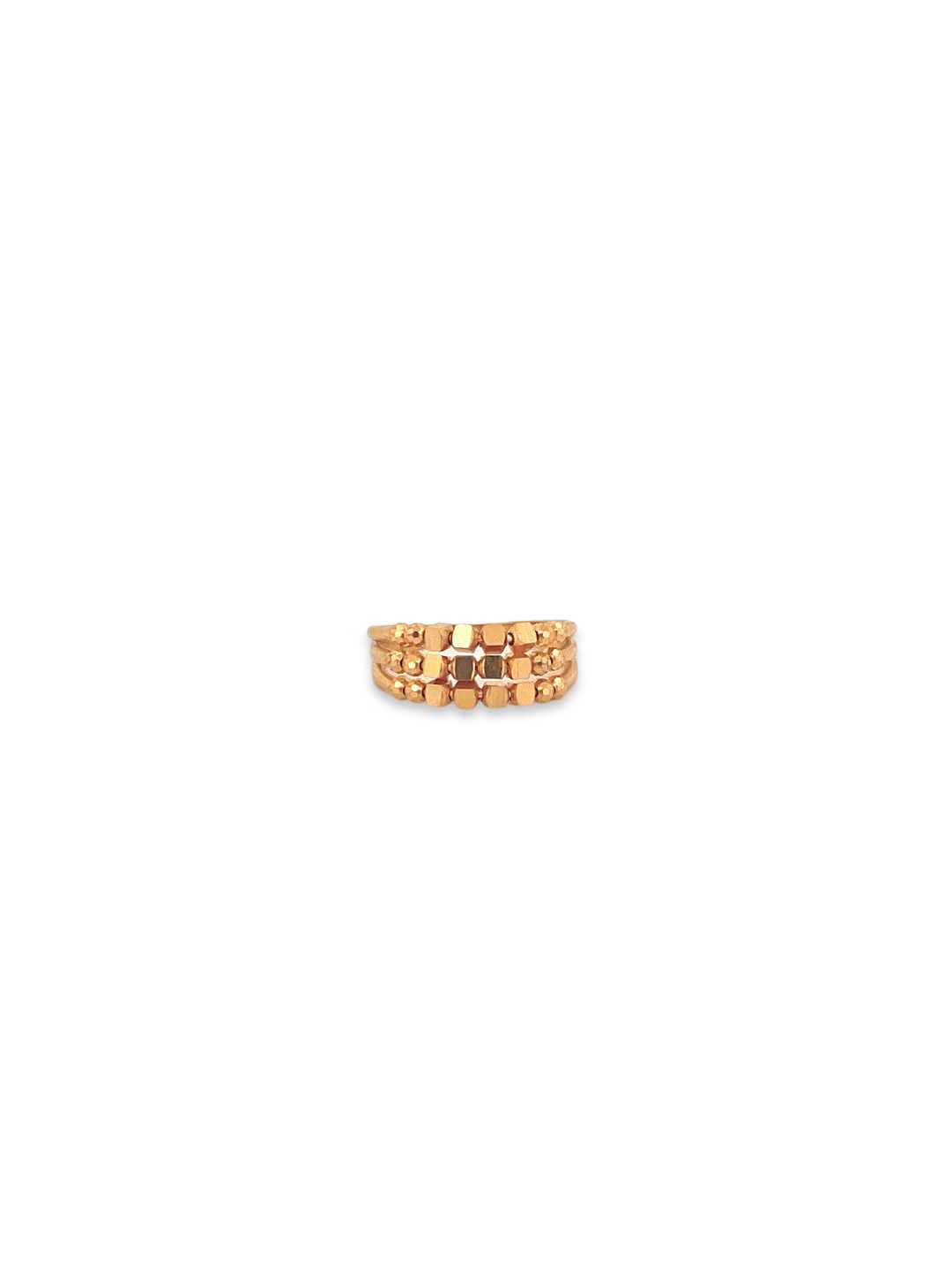 22K Gold Beads Designer Ladies Ring