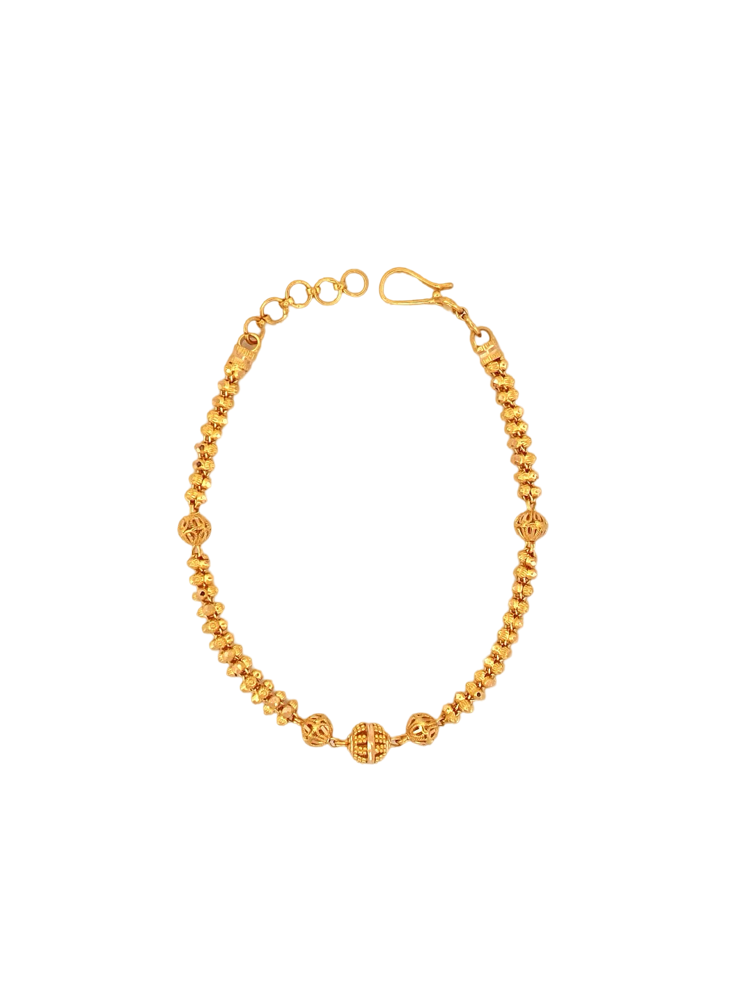 22K Gold Beads Designer Ladies Bracelet