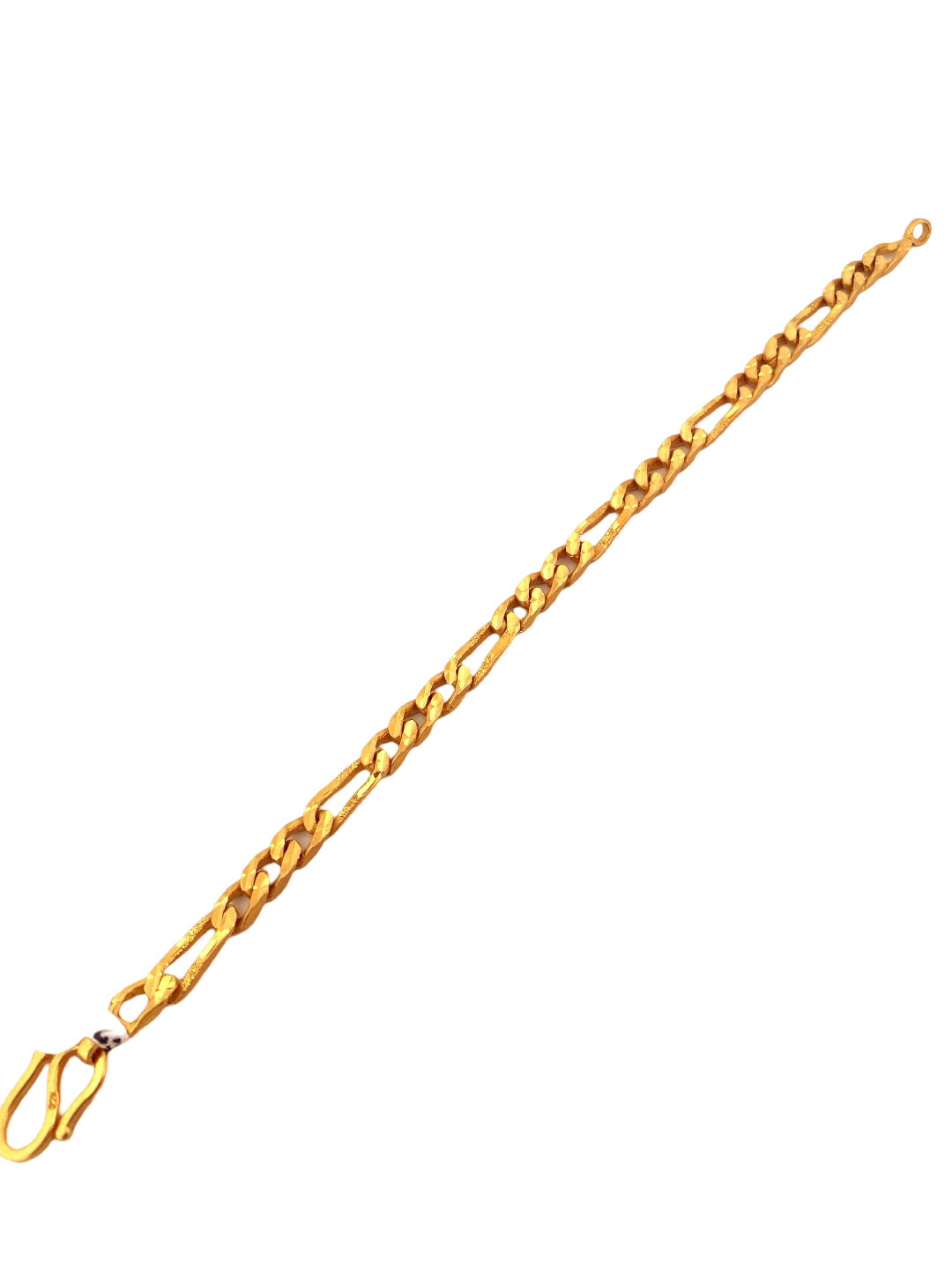 22K Gold Designer Cuban Link Men's Bracelet