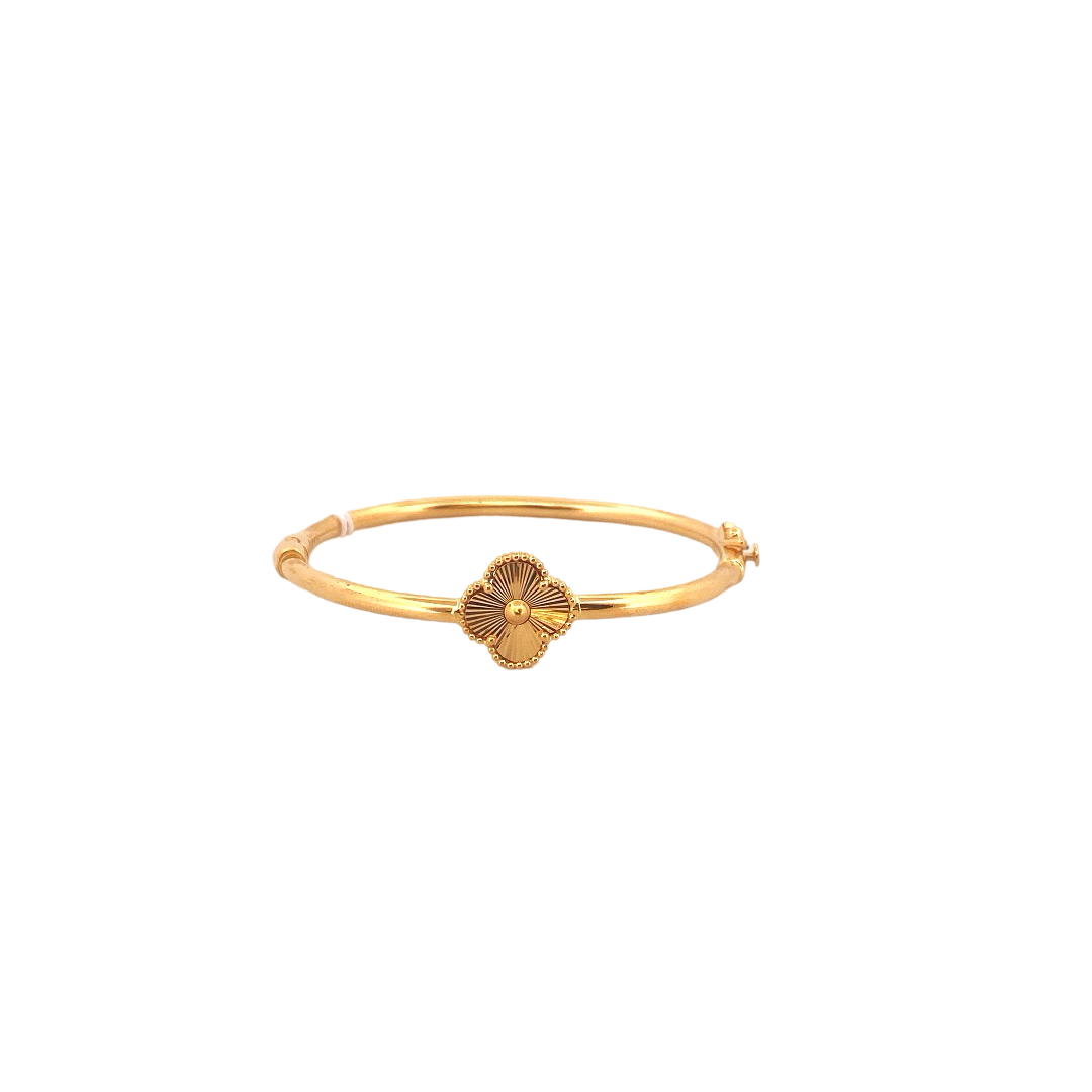 22K Gold Flower Designer Ladies Bracelet