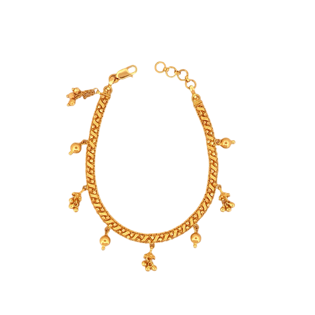 22K Gold Designer Ladies Bracelet