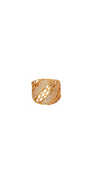 22K Gold CZ Designer Ladies Ring