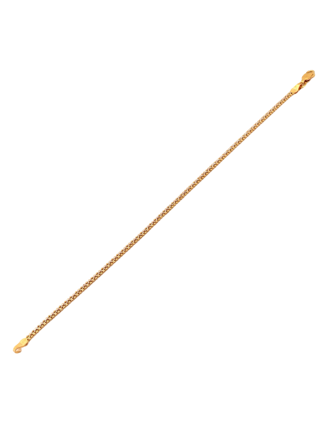 22K Gold Two-tone Designer Ladies Bracelet