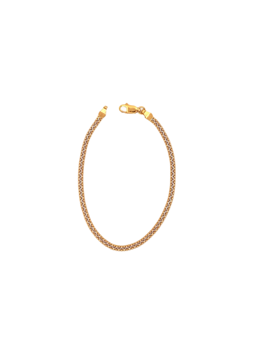 22K Gold Two-tone Designer Ladies Bracelet