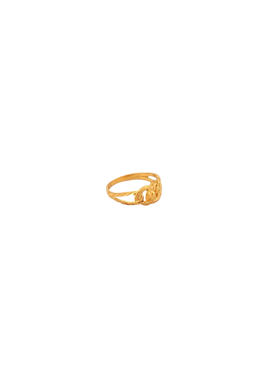22K Gold Laser Cut Designer Ladies Ring