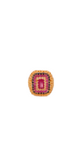 22K Gold Multi-colour CZ Designer Ladies Ring
