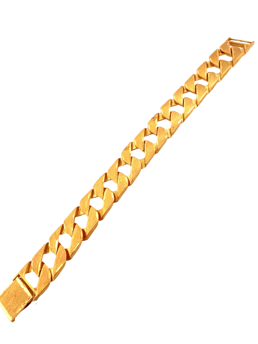 22K Gold Cuban Link Designer Men's Bracelet