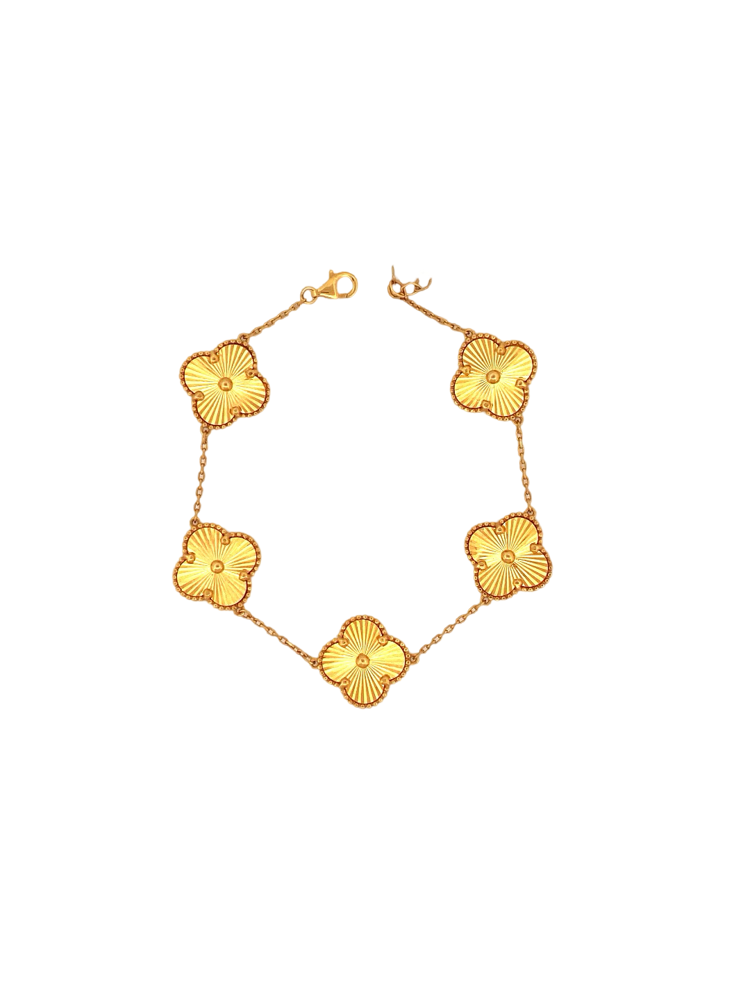 22K Gold Flower Designer Ladies Bracelet