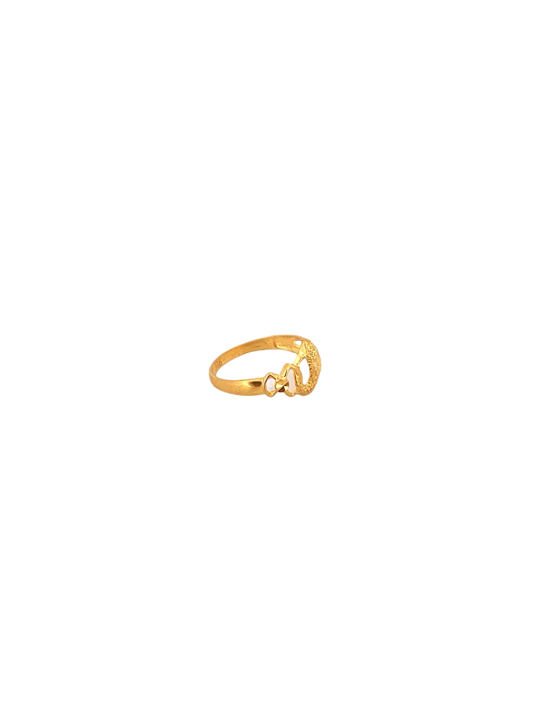 22K Gold Laser Cut Designer Ladies Ring