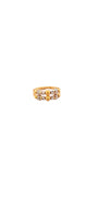 22K Gold Two-tone Designer Ladies Ring