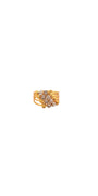 22K Gold Two-tone Designer Ladies Ring