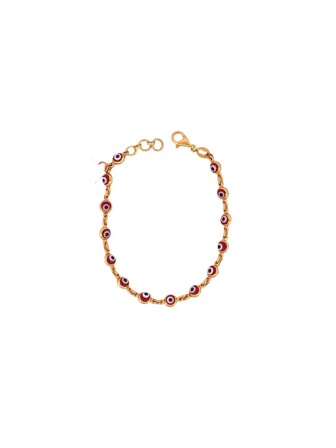 22K Gold Evil Eye Designer Ladies Bracelet